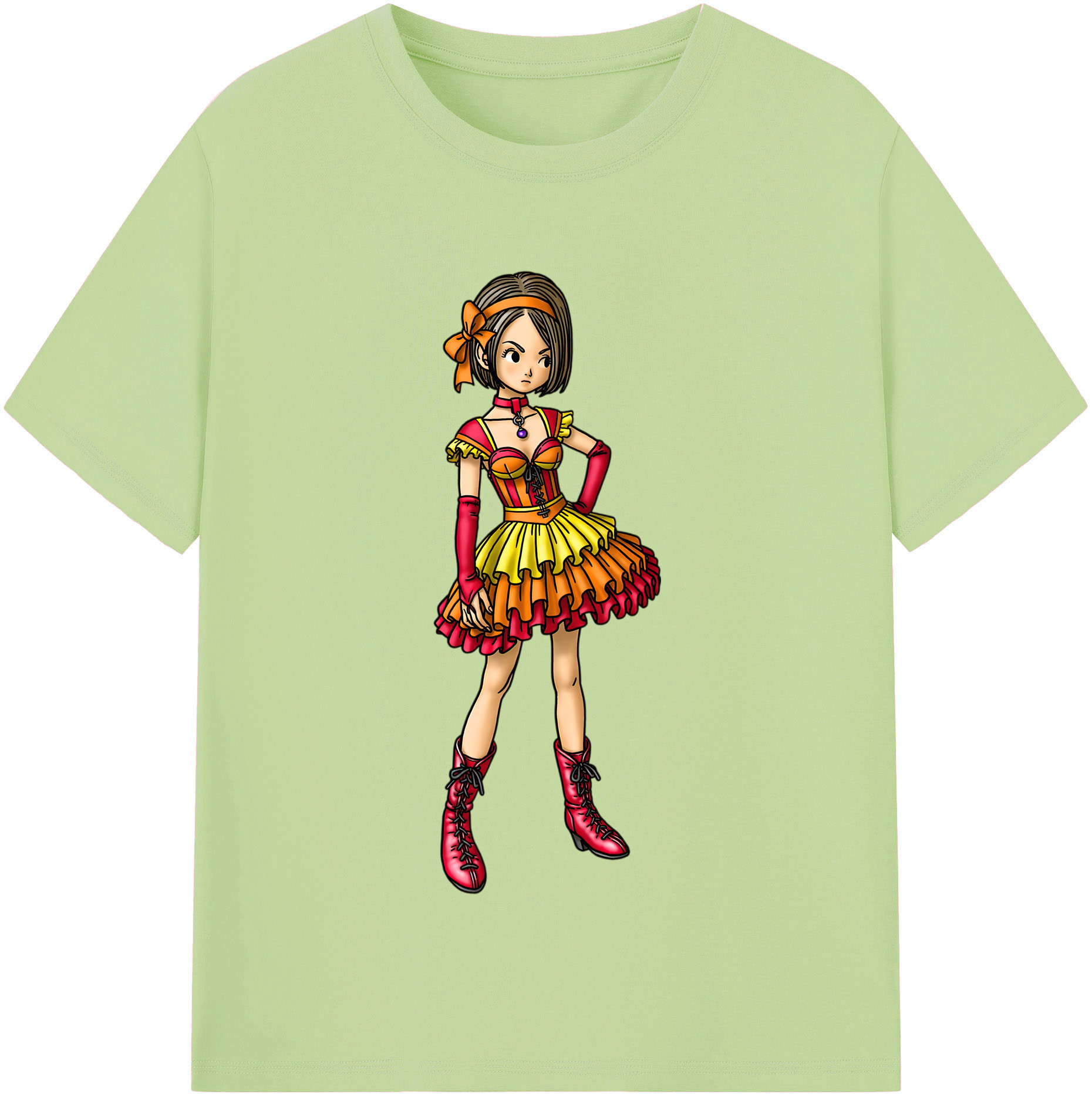 （画像用） ドラゴンクエスト Doragon Kuesuto Dragon Quest 綿100％半袖Tシャツ（フロントプリント）